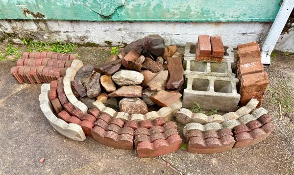 Various masonry and landscaping materials 1