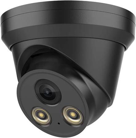 Hikvision Compatible 5MP Acusense Mic IP Camera White POE Outdoor CCTV 1