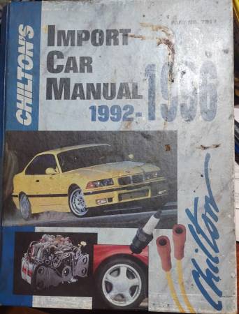 Chilton 1992-1996 Import Car Repair Manual 1