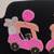 NEW Hot Pink Golf Cart Beaded Earrings 4 thumbnail