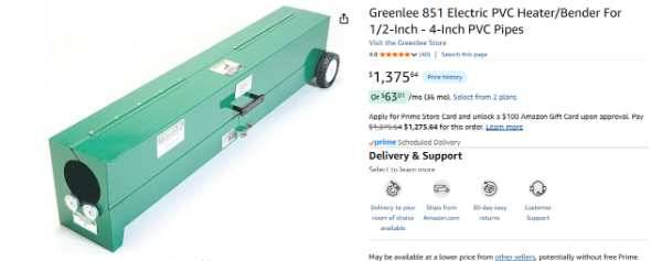 Greenlee 851 Electric PVC Heater/Bender 1/2-4" - Barely Used - $688 1