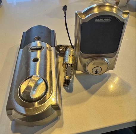 Schlage Sense Deadbolt Smart door lock and 2 WIFI Adapters 1