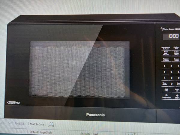 Panasonic NN-SN65KB Microwave Oven with Inverter 1200W 1