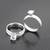 Women’s CZ Diamond Engagement Ring High Quality Silver Platinum Finish 4 thumbnail