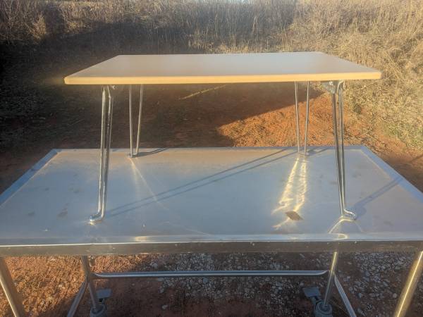 Bed Tray with Folding Hairpin Legs 1