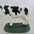 Vintage Hand Painted Cast Iron Dairy Cow Door Stopper 7" X 6" 1 thumbnail