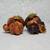 Vintage Thanksgiving Pilgrim Adorable Owl Figurines with Pumpkin and Sunflower 12 thumbnail