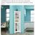 Brand: VANIRROR Corner Cabinet, 23 x 63 Inches, Adjustable Shelves, Te 9 thumbnail
