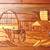 Intarsia wood artwork (25"x20") depicting a farm and animals inlay 1 thumbnail