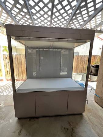 HEAVY DISPLAY CASE CABINET WITH GLASS STORAGE 1