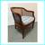 Mid 20th Century Bamboo + Cane Barrel Chair 2 thumbnail