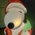 vintage Large Santa Snoopy blow mold 4 thumbnail