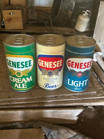 18" Genesee Beer Cans  - Plastic 1