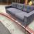 Charcoal gray mid century modern large sofa 1 thumbnail