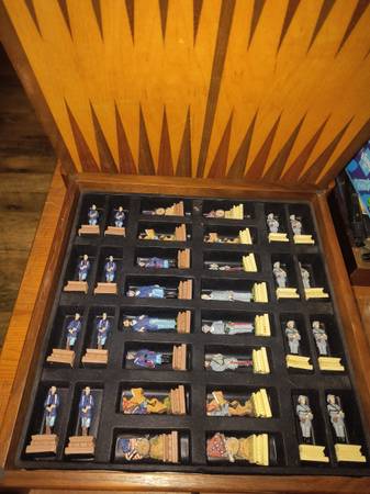 Multiple game chess set History channel circa 1984 1