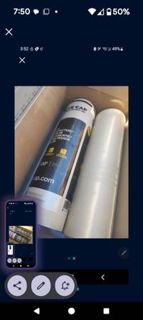 Protección para construcción de tapa blanca de alta resistencia, 3 nuevas, 1 casi completa - $150 (Tracy)63471027230081122