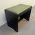 Art Deco Style Black Waterfall Vanity Bench with Green Seat 3 thumbnail