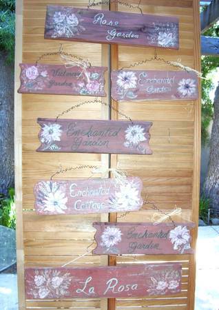 CEDAR FLORAL GARDEN SIGNS 1