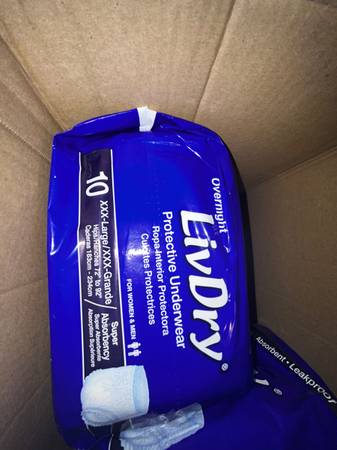 2 xl adult diapers new package never opened 1