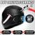 (SMALL) Full Face Helmet DOT Helmet Tinted & Clear Visors & Carrying B 5 thumbnail