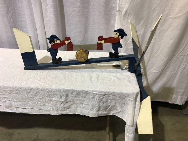 Folkart WHIRLIGIG - Lumberjacks 1