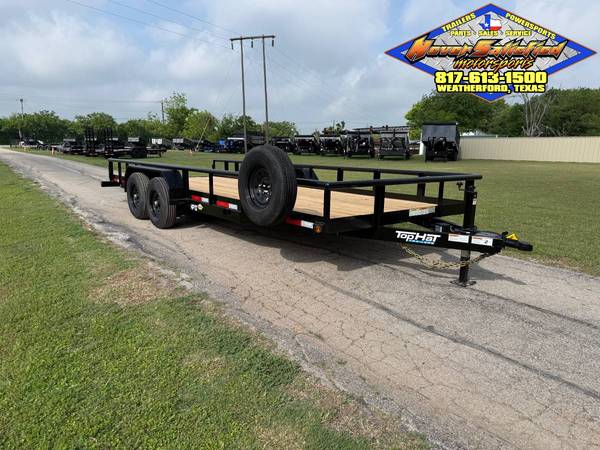 2026 TOP HAT 83" X 20' HEAVY PIPE TOP TRAILER W/SLIDE IN RAMPS & SPARE 1