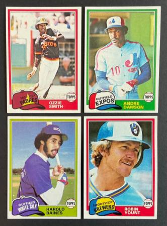 1981 Topps Baseball Complete Set 1