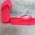 Ruby Red Flip Flops Size 7.5 Wedge Heel 1 thumbnail