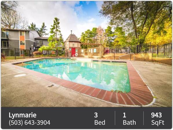 $1,800 / 3br - 943ft2 - 3 bd, 1 ba, 943 pies cuadrados (BEAVERTON - Centro de Tránsito Beaverton)63672619264513122