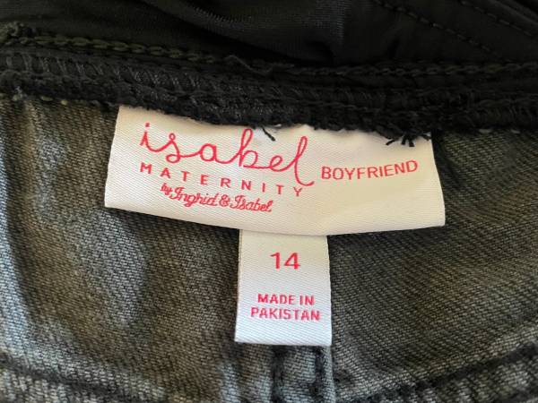 Isabel Boyfriend Maternity Jeans Two New Pairs In Black Size 14 1