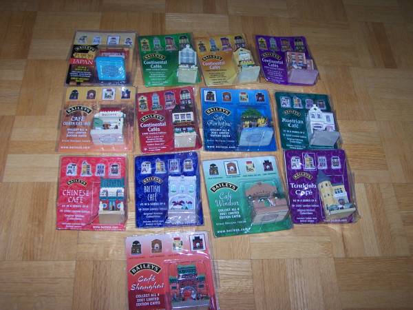 13 BAILEYS IRISH CREAM LIMITED EDITION CAFES 1999-2002 1