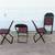 4 Vintage Metal Folding Chairs 2 thumbnail