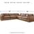 New Emilia 100% real Leather 4pc Sectional 12 thumbnail