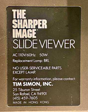Vtg Sistema de Visor de Diapositivas Sharper Image, Editar y Recortar, 3x de Aumento - PARA PIEZAS - $20 (Área de Madison Northside, Nuevo Parque Warner).63469924605441123