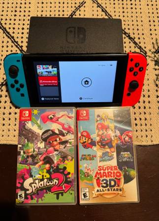 Nintendo Switch w/ 2 Games (Bundle) | Super Mario 3D All-Stars 1