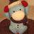 Vintage Ceramic Blue Monkey Cookie Jar 1 thumbnail