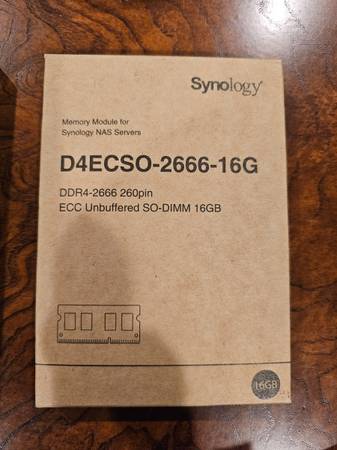 Synology Diskstation RAM DDR4-2666 260 Pin SODIMM ECC 16GB 1