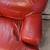 Leather Couch Sofa - Plush Red Big 2 thumbnail