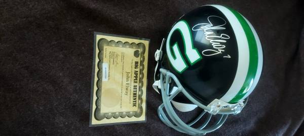 John Elway Granada Hills High School autographed helmet & case 1