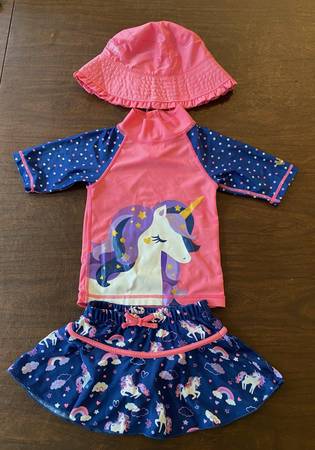 *** Little Girl's UV Skinz 3-Piece Swim / Sun Outfit - Sz 2T *** - $8 (Mequon)63471407201921120
