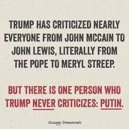 There Is One Person Trump Never Criticizes - Putin 1