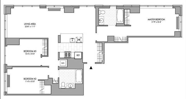 $9700.00 / 3br - Luxury 3 Bed, 2 Bath ? Corner Layout, Windowed Bath, Floor-to-Ceiling (Midtown West)63862609536385121