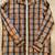 ALFANI MODERN FIT  100% Cotton ORANGE GRAY PLAID LONG SLEEVE MENS BUTT 9 thumbnail