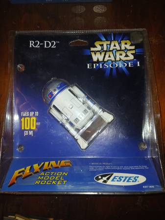 1999 Estes Star Wars R2-D2 Flying Model Rocket Kit - #2142 1