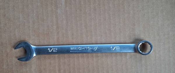 Wright Grip Tools 1/2" Combination Wrench  12 Point Box End #1116 1