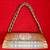 JALDA FAUX-CROC EMBOSSED HANDBAG W GOLD CHAIN, ORANGE 1 thumbnail