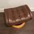 Leather Mid-Century foot stool 2 thumbnail
