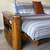 Queen size futon mattress + bed frame 1 thumbnail