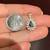 14K White Gold Pendant with Natural Sapphire & Natural Diamonds Stones 6 thumbnail