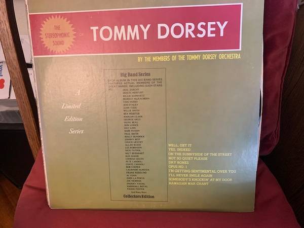 TOMMY DORCEY VINYL RECORD ALBUM 1